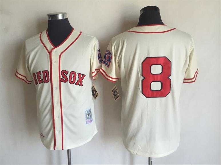 Boston Red Sox #8 Carl Yastrzemski Cream Mitchell And Ness Throwback Stitched Jersey,We sell and wholesale Boston Red Sox #8 Carl Yastrzemski Cream Mitchell And Ness Throwback Stitched Jersey on line form chian!